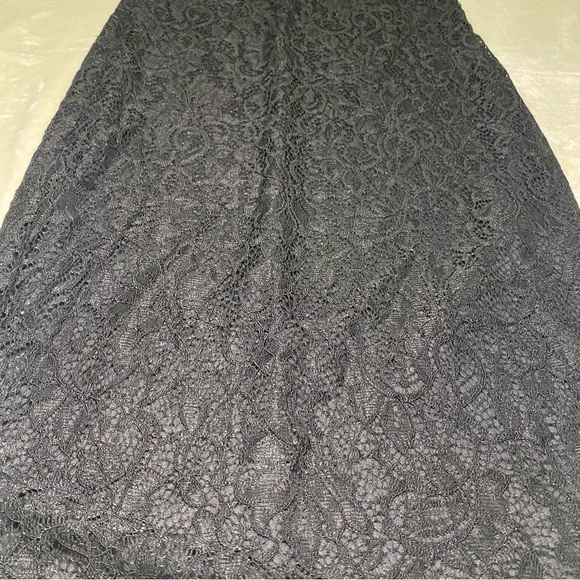 🎈Laced bodycon whimsical goth fringes casual party night out black dress - Picture 2 of 8